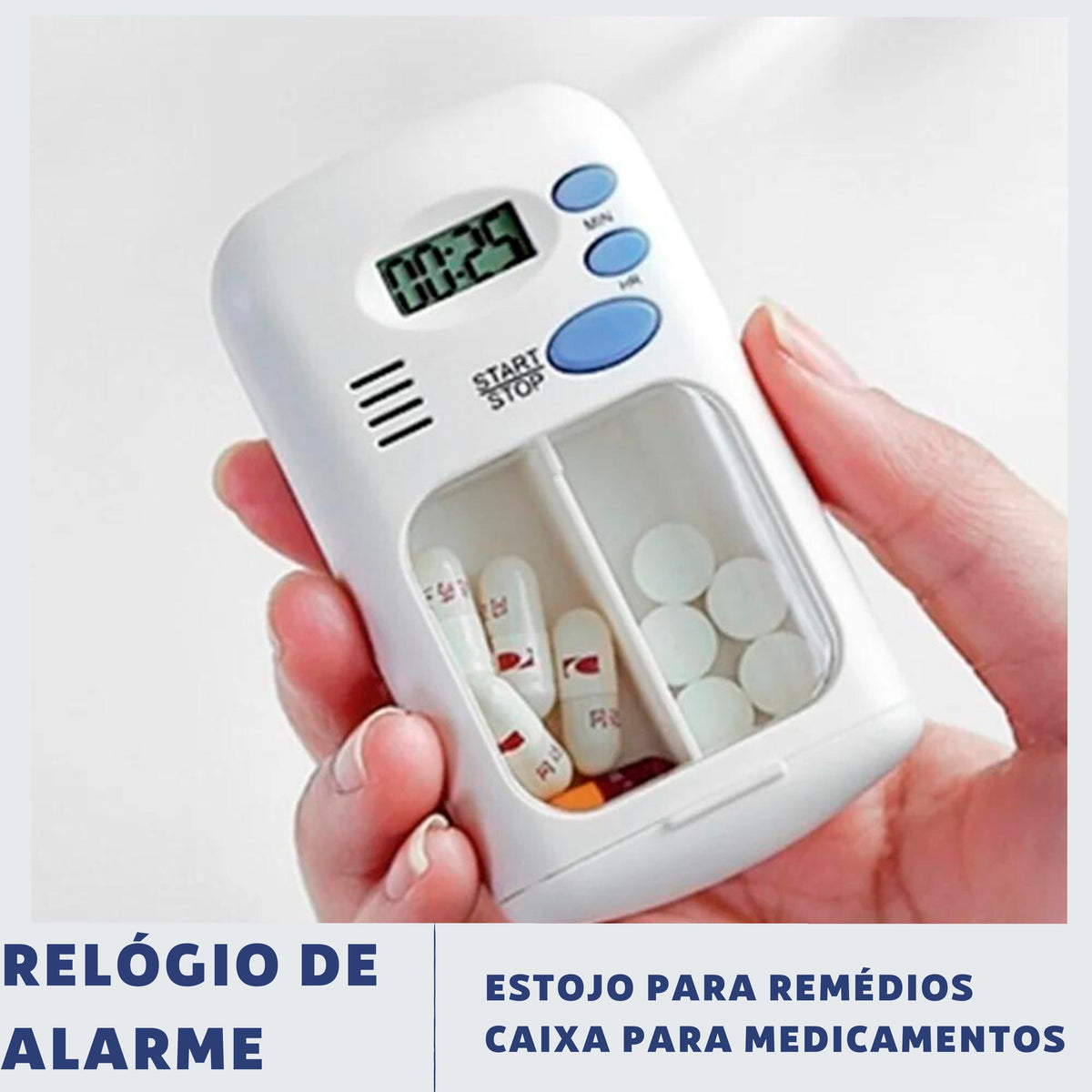 Porta Pílula com Alarme