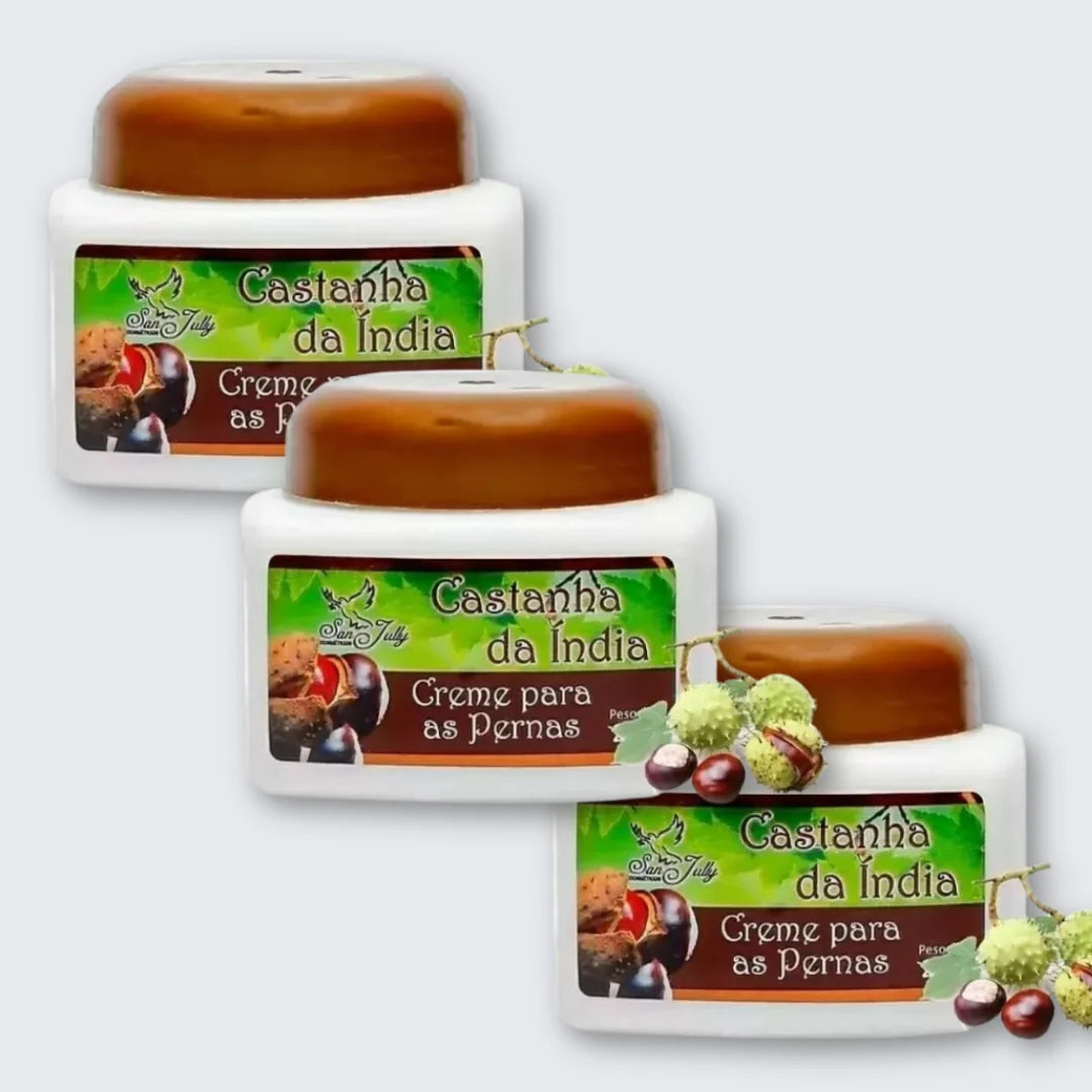 Creme para Má Circulação Castanha da India  240g - KIT COM 3 Unidades